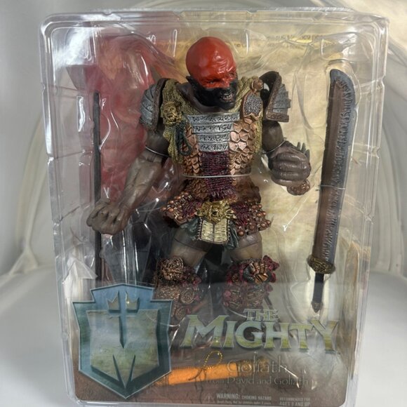 NIB THE MIGHTY TOYS The Mighty Goliath figure from David and Goliath htf RARE - Picture 1 of 12